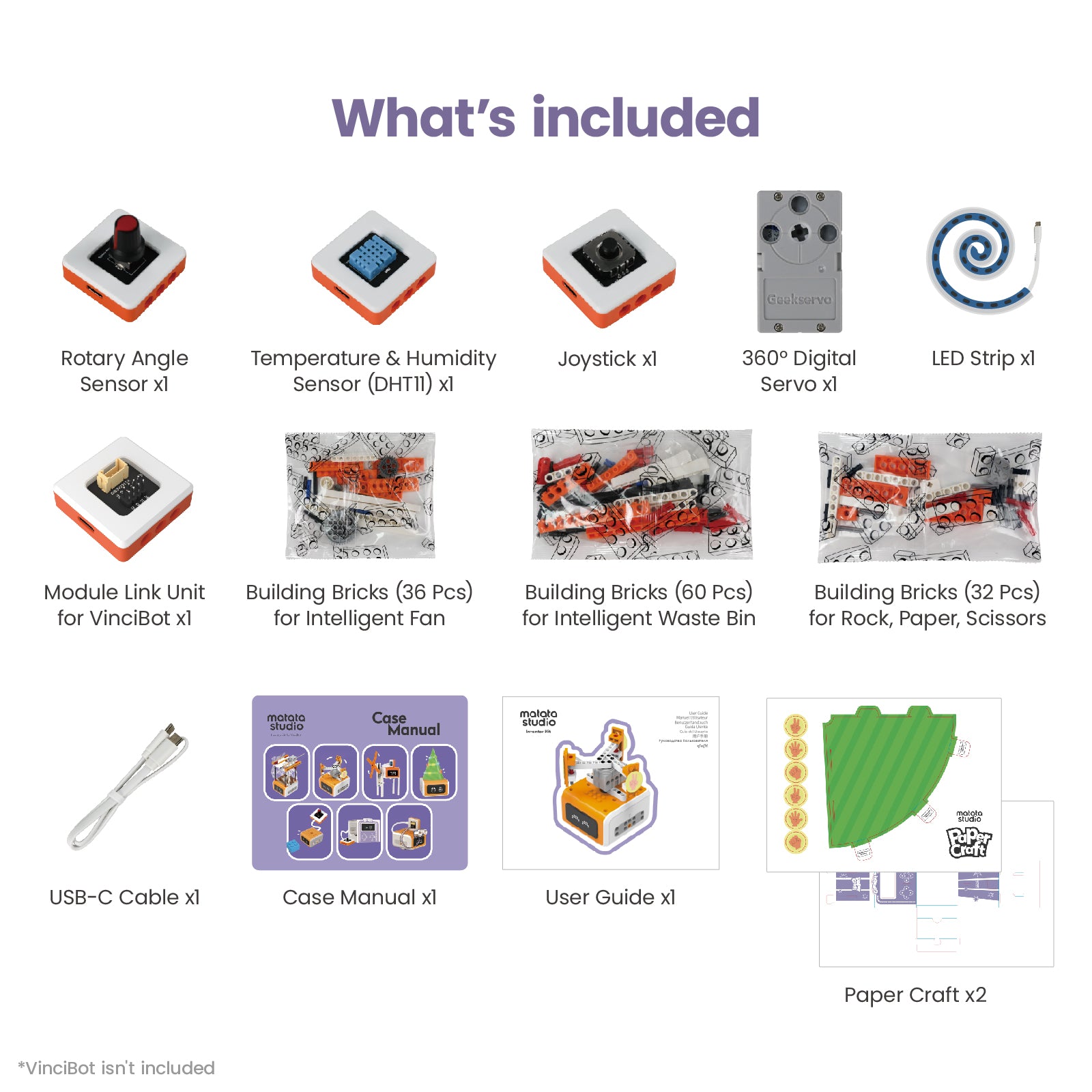 MatataStudio Inventor Kit for Vincibot - Matatalab